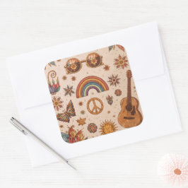 Boho hippie sticker