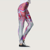 Boho Hippie Trippy Funky Nautilus Spiraal Fractal Leggings (Rechts)