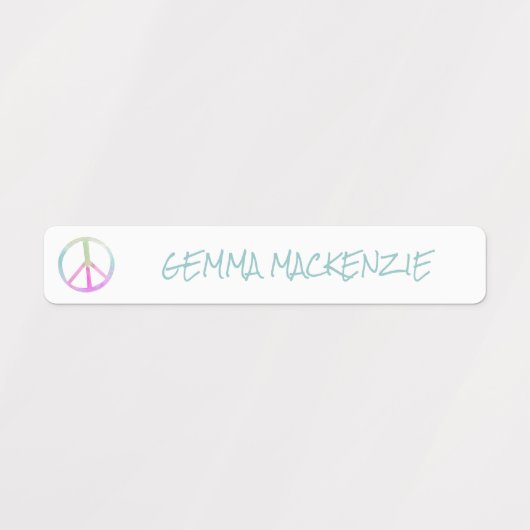Boho Hippie Waterbestendige naam Labels (Design 1)