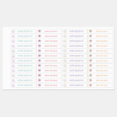 Boho Hippie Waterbestendige naam Labels (Vel)