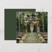 Boho Hippie Wedding Kaart (Voorkant / Achterkant)