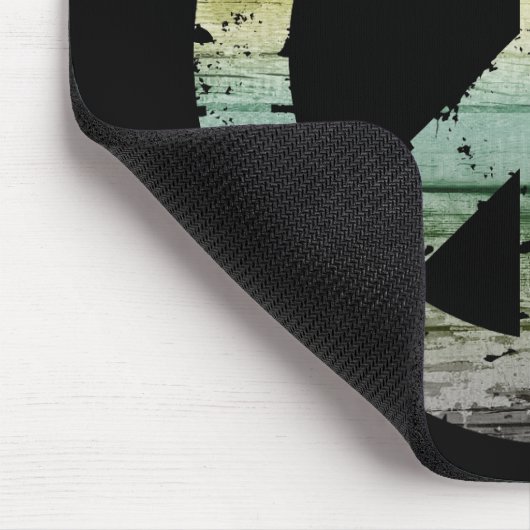 Boho Hippy 60s 70s Peace Sign Muismat (Hoek)