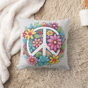 Boho Hippy 60s 70s Vredesteken Kussen