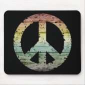 Boho Hippy 60s 70s Vredesteken Muismat (Voorkant)