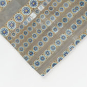 Boho, hippy geïnspireerd, jaren 60 groovy stijl fleece deken (Hoek)