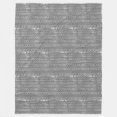 Boho, hippy geïnspireerd, jaren 60 groovy stijl za fleece deken (Voorkant)