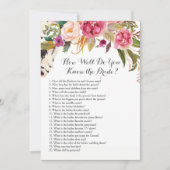 Boho Hoe goed ken je de bruid? Kaart (Voorkant)