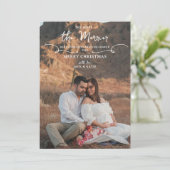 Boho Hoe meer zielen hoe meer vreugd zwangerschaps Feestdagenkaart (Staand voorkant)