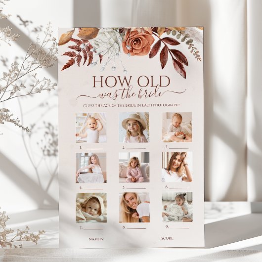 Boho Hoe oud was de bruid Bruidsmeesterschapsspel