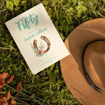 Boho Hoefijzer Wildbloemen 50ste verjaardag