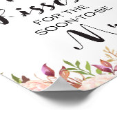 Boho Hoeveel Kisses Game Sign Poster (Hoek)