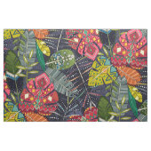Boho Hojas middernacht Stof (Fat Quarter)
