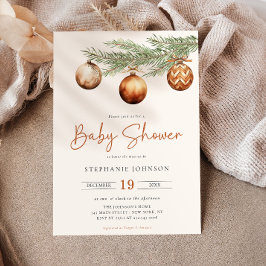 Boho Holiday Baby shower Winter Kaart