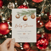 Boho Holiday Baby shower Winter Kaart