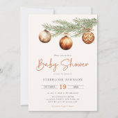 Boho Holiday Baby shower Winter Kaart (Voorkant)