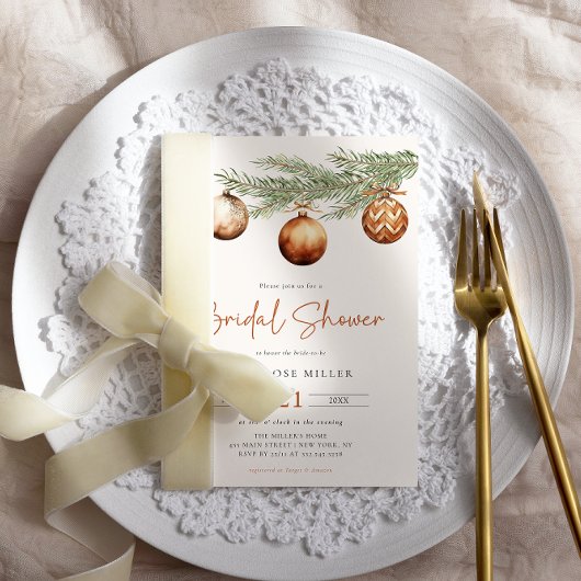 Boho Holiday Vrijgezellenfeest Winter Kaart