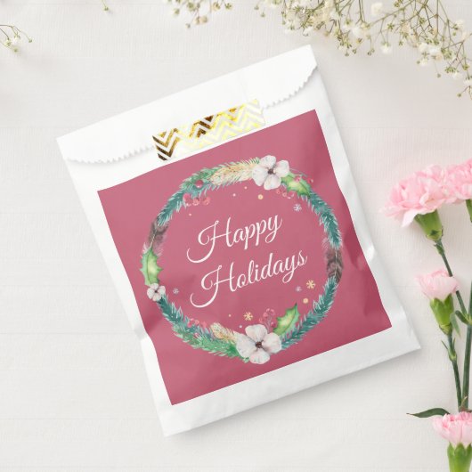  Boho Holiday Wreath Bedankzakje (Gezegeld)