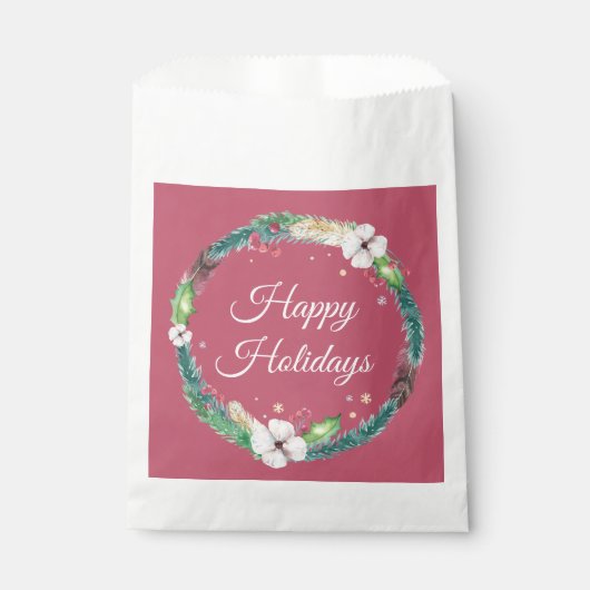  Boho Holiday Wreath Bedankzakje (Voorkant)