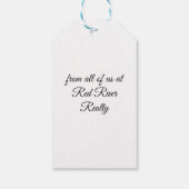  Boho Holiday Wreath Cadeaulabel (Achterkant)