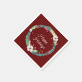  Boho Holiday Wreath Servet (Hoek)