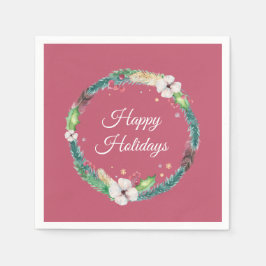  Boho Holiday Wreath Servet