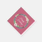  Boho Holiday Wreath Servet (Hoek)