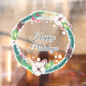  Boho Holiday Wreator  Raamsticker (Vel 2)