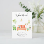 Boho Home Beweging Aankondiging We zijn verhuisd (Staand voorkant)