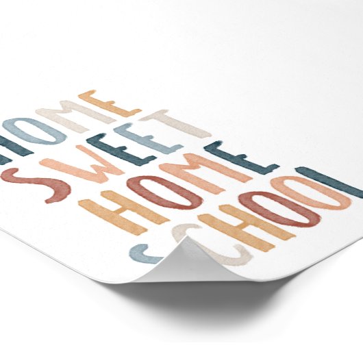 Boho home lief huisschool poster (Hoek)