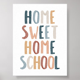 Boho home lief huisschool poster