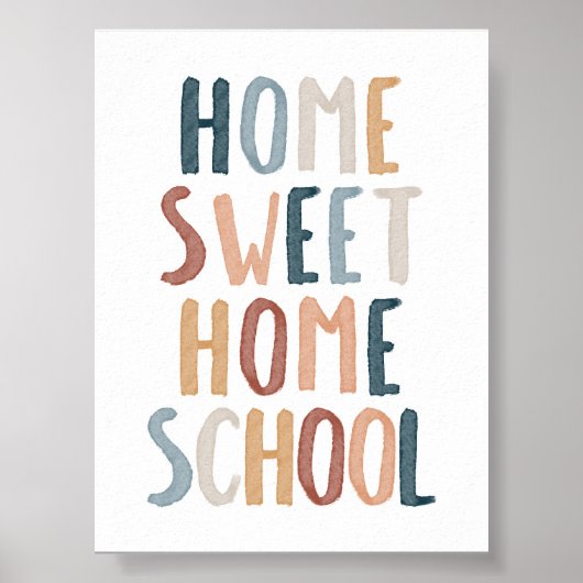 Boho home lief huisschool poster (Voorkant)
