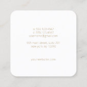 Boho Home Maan in Handen I Vierkante Visitekaartje (Achterkant)