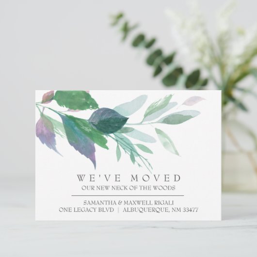 Boho Home Moving Announding Waterverf (Staand voorkant)