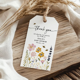 Boho Hommeltje Baby Shower Cadeaulabel