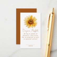 Boho Honey Sunflower Luierloterij Baby Shower