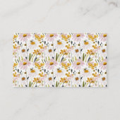 Boho HoneyBee Diaper Raffle Baby Shower Informatiekaartje (Achterkant)