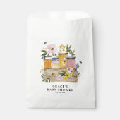 Boho HoneyBee & Wilde Bloem Baby Shower Bedankzakje (Voorkant)