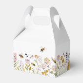 Boho HoneyBee & Wildflower Baby Shower Bedankdoosjes (Achterkant)