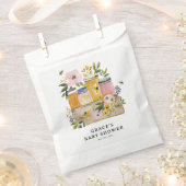 Boho HoneyBee & Wildflower Baby Shower Bedankzakje (Geknipt)