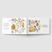 Boho HoneyBee & Wildflower Baby Shower Gastenboek (Volledig)