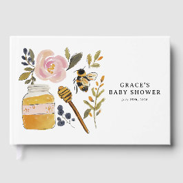 Boho HoneyBee & Wildflower Babyfeestje Gastenboek
