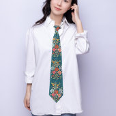 Boho Hongaars Bloempatroon Stropdas