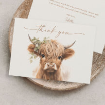 Boho Hoogland Koe Neutrale Couples Baby Shower