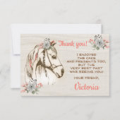 Boho Horse Birthday Party Kaart (Voorkant)