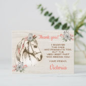 Boho Horse Birthday Party Kaart (Staand voorkant)