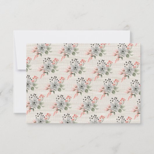 Boho Horse Birthday Party Kaart (Achterkant)