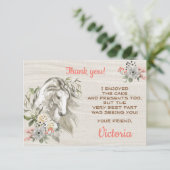 Boho Horse Birthday Party Kaart (Staand voorkant)