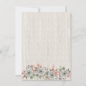 Boho Horse Cowgirl Quinceañera 15e verjaardag Kaart (Achterkant)