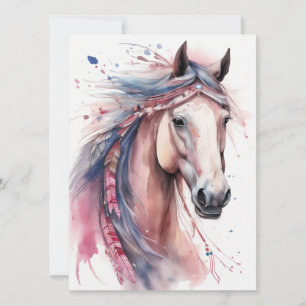 Boho Horse Kaart