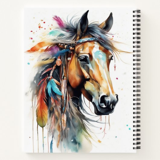 Boho Horse Notitieboek (Achterkant)
